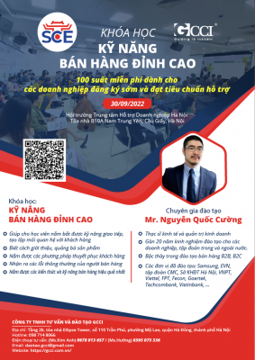 Chi tiết thông tin khóa học kỹ năng bán hàng đỉnh cao
